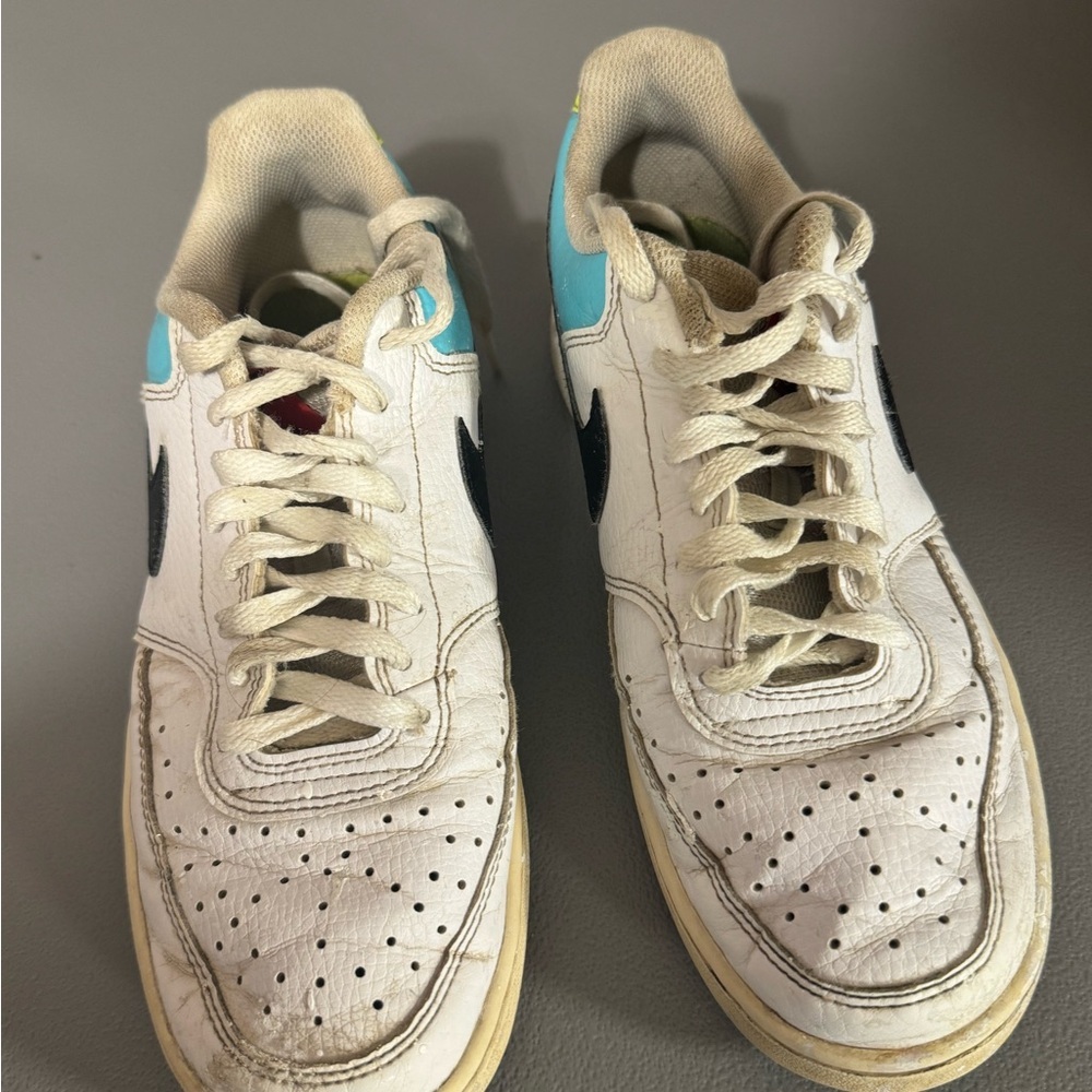 Nike White and Blue Athletic Shoes - Picture 2 of 2